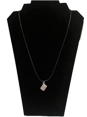 Wicca Silver Tarot Card Pendant Necklace Fortune Teller Mystic Jewelry